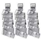Polyester Frayed Ribbon, Fringe Raw Edges Ribbon, for Wedding Invitations, Bouquets, Gift Wrapping, Gainsboro, 1-1/2 inch(38mm), about 5 yards/roll(DIY-TAC0023-39B)
