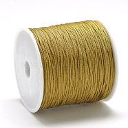 Nylon Thread, Chinese Knotting Cord, Camel, 0.8mm, about 109.36 yards(100m)/roll(NWIR-Q008A-563)
