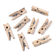 Wooden Craft Pegs Clips, Wheat, 35x7x10mm(X-WOOD-R249-017)