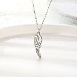 Stylish Stainless Steel Angel Wing Pendant for Women's Daily Wear(QM0667-2)