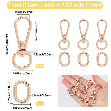 Alloy Swivel Clasps(FIND-SP0003-22G)-2