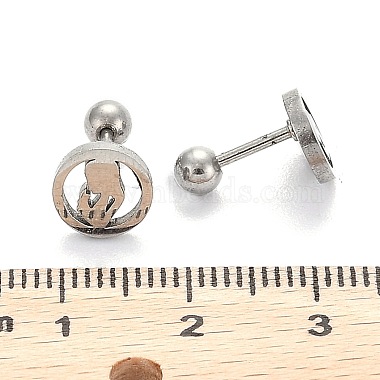 Tarnish Resistant 201 Stainless Steel Earlobe Plugs for Mother's Day(EJEW-R147-32)-4