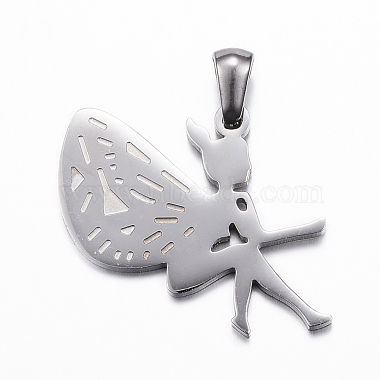 Stainless Steel Color Angel & Fairy Stainless Steel Pendants