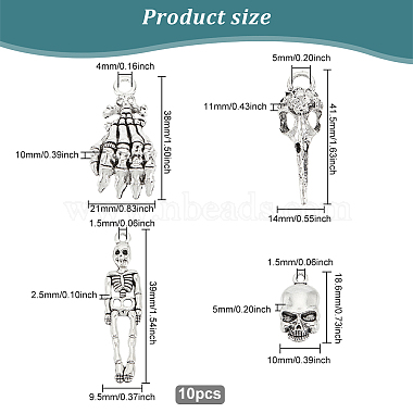 4スタイルのチベットスタイルの合金ペンダント(FIND-FG0001-92)-2