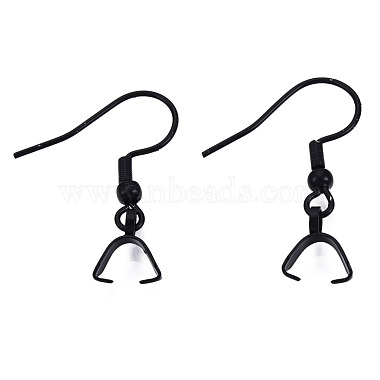 Electrophoresis Black 304 Stainless Steel Earring Hooks