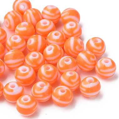 Perles acryliques à rayures opaques(MACR-S373-27D-04)-7