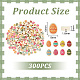 300Pcs Printed Handmade Polymer Clay Beads(CLAY-UN0001-01)-3