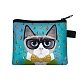 Cute Cat Polyester Zipper Wallets(ANIM-PW0002-28D)-1