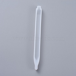 Pen Epoxy Resin Silicone Molds, Ballpoint Pens Casting Molds, for DIY Candle Pen Making Crafts, White, 149x13x12mm(X-DIY-D049-16)