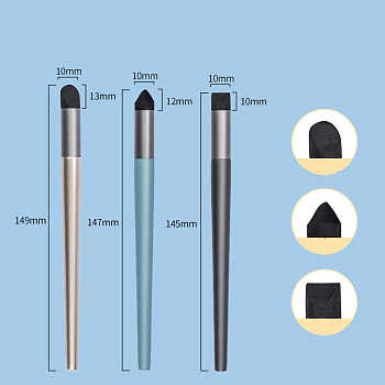 3Pcs Sponge Pen, Washable Sketch Rubbing Sponge Brush, Reusable Sketch Drawing Art Blenders Tools for Artist, Mixed Color, 14.5~14.9cm