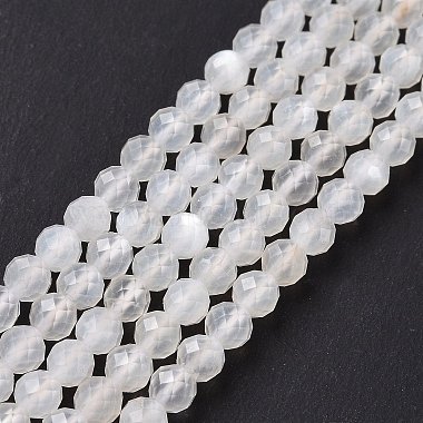 Chapelets de perles en pierre de lune naturelle(G-F736-01)-2