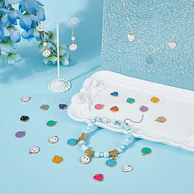 96Pcs 16 Style Alloy Enamel Charms(ENAM-FH0001-39)-3