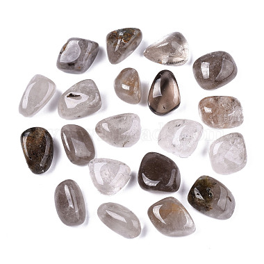 perles de quartz fumé naturel(G-N332-019)-2