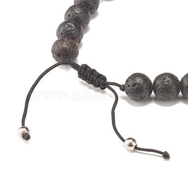 Adjustable Skull Braided Bead Bracelets(BJEW-JB07497-01)-6