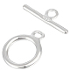 5 Sets 925 Sterling Silver Ring Toggle Clasps(STER-BBC0002-18)-1