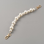 Resin Imitation Pearl Bead Bag Straps, with Zinc Alloy Swivel Clasp, for Handbag Handle Replacement Accessories, Light Gold, 30cm(FIND-WH0143-53A-KCG)