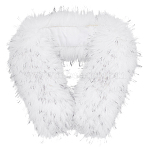 1Pc Artificial Fur Chenille Stick Collars Trim for Sewing Craft Decor, White, 750~770x130x20mm(FIND-BC0019-22B)