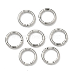 Tarnish Resistant 304 Stainless Steel Open Jump Rings, Round, Stainless Steel Color, 18 Gauge, 7x1mm, Inner Diameter: 5mm(STAS-Q186-02-7x1mm)