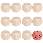 Unfinished Wood Blank Dice, Craft Supplies, BurlyWood, 40x40x40mm(WOOD-WH0048-06B)