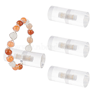 Transparent Acrylic Removable Bangle Display Stands, Column Bracelet Organizer Holder, for Jewelry Shop Showing, Clear, 5x2cm(ODIS-WH0034-08B)