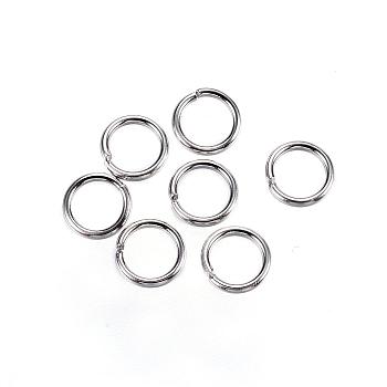 304 Stainless Steel Jump Rings, Open Jump Rings, Stainless Steel Color, 5.5x0.8mm, Inner Diameter: 3.9mm, 20 Gauge