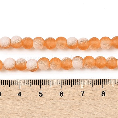 mattierte Crackle-Glasperlen(X1-GLAA-U001-8mm-M10)-4