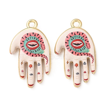 Religion Printed Alloy Pendants(AL-CBA7256-24G)-2