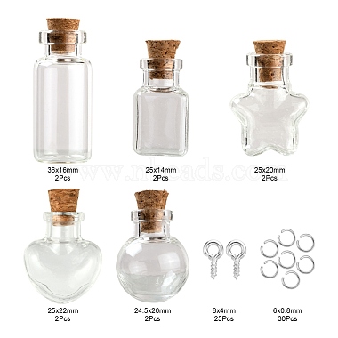 10Pcs Round Glass Bottle(CON-FS0001-01)-3