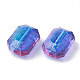 Two Tone Transparent Spray Painted Acrylic Bead(X-ACRP-T005-28)-2