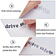 Laser PVC Drive Safe Self Adhesive Car Stickers(STIC-WH0013-09C)-6