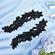 Fleur polyester broderie informatisée coudre sur accessoires d'ornement(DIY-WH0308-462A)-4