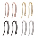 4 Pairs 4 Colors Brass Micro Pave Clear Cubic Zirconia Earring Hooks(ZIRC-ZZ0001-01)-1