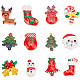 SUNNYCLUE 48Pcs 12 Styles Christmas Theme Opaque Resin Cabochons(CRES-SC0002-55)-1