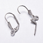 Stainless Steel Color 304 Stainless Steel Leverback Earring Findings(X-STAS-K146-037-19.5mm)