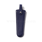 PU Leather Hairdressing Scissor Pouch, Salon Barber Scissors Holster Holder for One Shear, Midnight Blue, 14.2x4.2x1.1cm(AJEW-WH0329-05B)