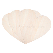 SUPERDANT Wooden Ornaments, for Party Gift Home Decoration, Heart, BurlyWood, 30x30x0.6cm(WOOD-SD0001-02)