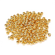 Iron Round Spacer Beads, Golden Color, 5mm in diameter, Hole: 2mm(X-E146Y-G)
