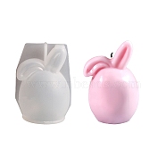 Easter DIY Candle Making, Resin Casting Molds, For UV Resin, Epoxy Resin Craft Making, White, Rabbit, 100.5x71.5x65mm, Inner Diameter: 43.5mm(SIMO-M045-05B)