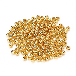 Iron Round Spacer Beads, Golden Color, 5mm in diameter, Hole: 2mm(X-E146Y-G)