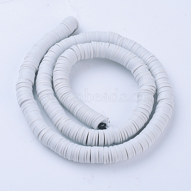 Flat Round Eco-Friendly Handmade Polymer Clay Beads(CLAY-R067-8.0mm-39)-2