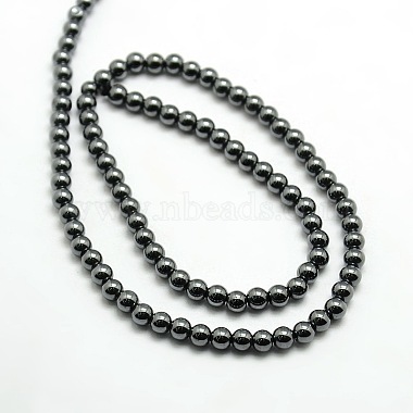 Grade AAA Magnetic Synthetic Hematite Round Bead Strands(G-G644-A-11)-2