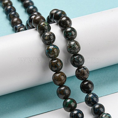 Natural Chrysocolla Beads Strands(G-A219-A04-02)-4