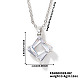 Crystal Cute Geometric Rhombus Rhinestone Pendant Necklaces(LZ2991-1)-1