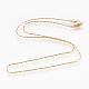 304 Stainless Steel Coreana Chain Necklaces(NJEW-G313-22G)-1