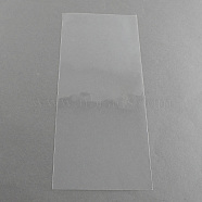 OPP Cellophane Bags, Rectangle, Clear, 25x11cm, Unilateral Thickness: 0.035mm(OPC-S016-08)