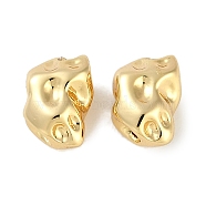 Brass Beads, Nuggets, Real 18K Gold Plated, 8x5.5x4mm, Hole: 1.5mm(KK-P283-16G)