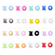32Pcs 16 Colors Silicone Thin Ear Gauges Flesh Tunnels Plugs, Ring, Mixed Color, 6mm, Hole: 5.4mm, 2pcs/color(FIND-YW0001-17A)