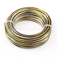3 Segment colors Round Aluminum Craft Wire, for Beading Jewelry Craft Making, Colorful, 18 Gauge, 1mm, about 767.71 Feet(234m)/bundle(AW-E002-1mm-A-17)