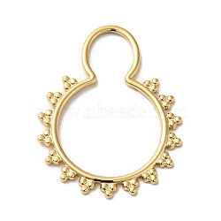 304 Stainless Steel Pendants, 8-shape Charm, Real 14K Gold Plated, 32x25.5x1mm(STAS-L022-288G)