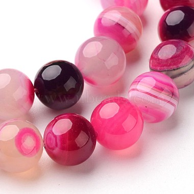 Natural Striped Agate/Banded Agate Beads Strands(X-G-D845-01C-8mm)-3